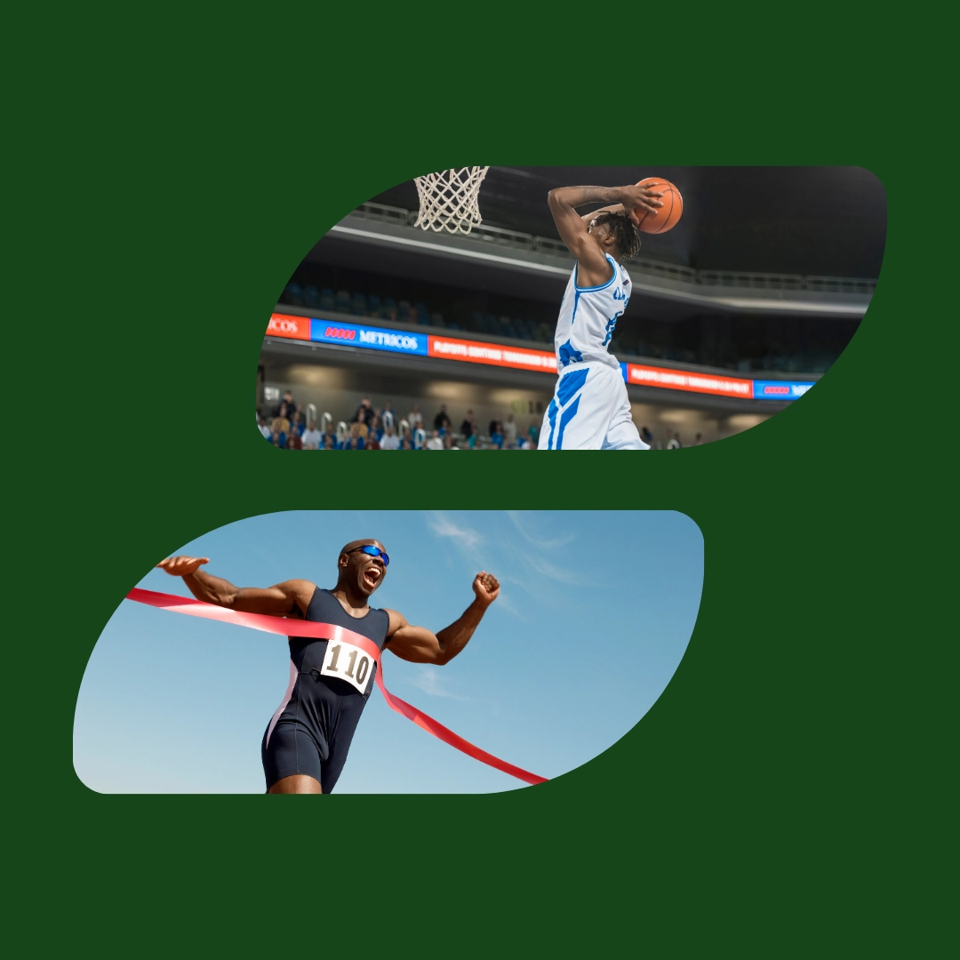 Due sportivi che praticano attività agonista